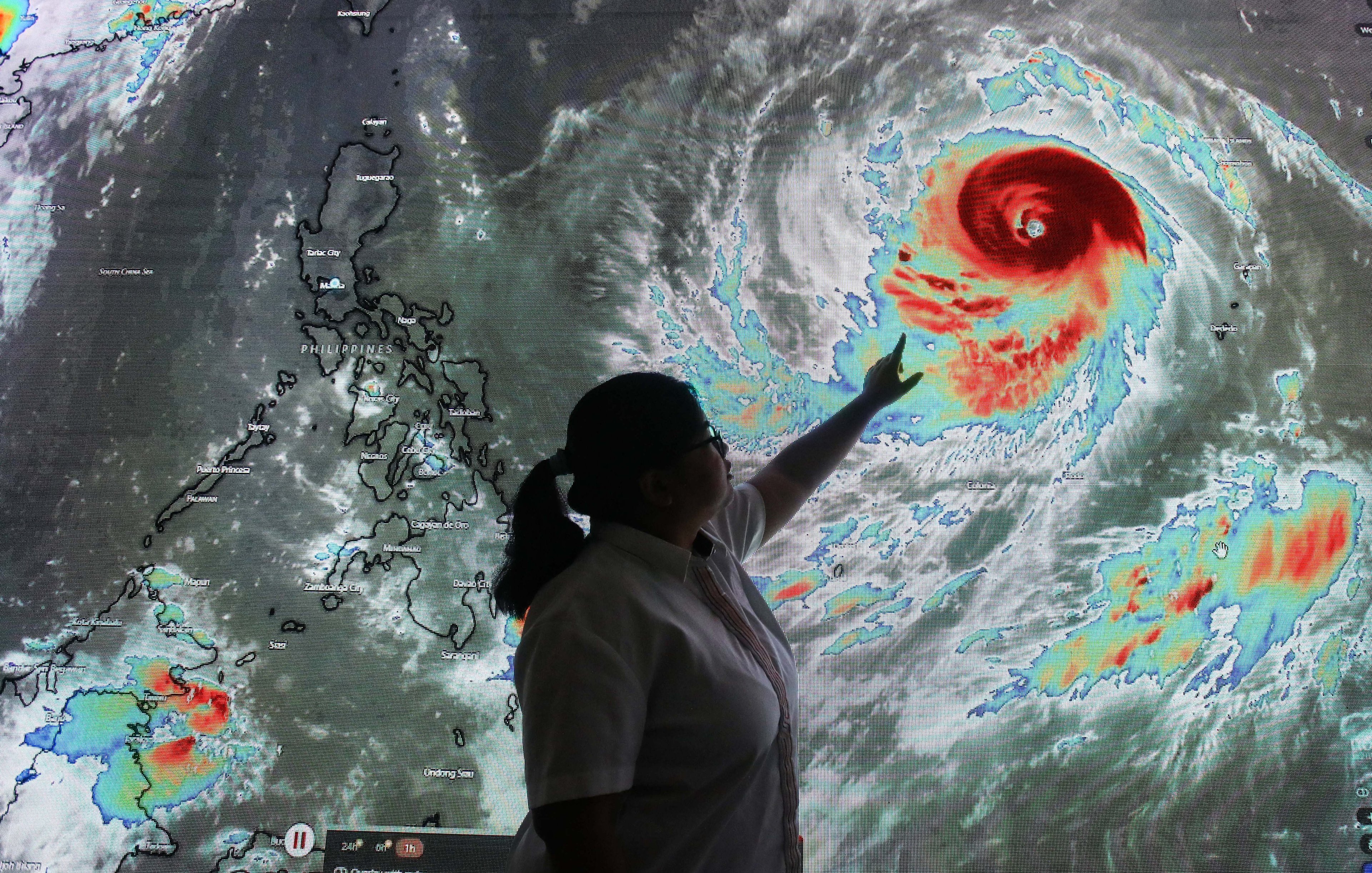 (July 07 2026) QCDRRMO Deputy for Hazard Monitoring Aleandra Rivera monitored the super typhoon with international name (Bavi) at QCDRRMO office in Quezon City on Tuesday July 7 2026, Bavi is expected to enter the Philippine Area of Responsibility (PAR) between Tuesday evening and early Wednesday, The super typhoon, which will be called Inday locally, will maintain its strength as it enters PAR, according to PAGASA. Photo/Analy Labor