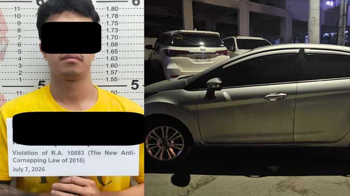 Carnapping suspect nabbed in QC entrapment, stolen vehicle recovered