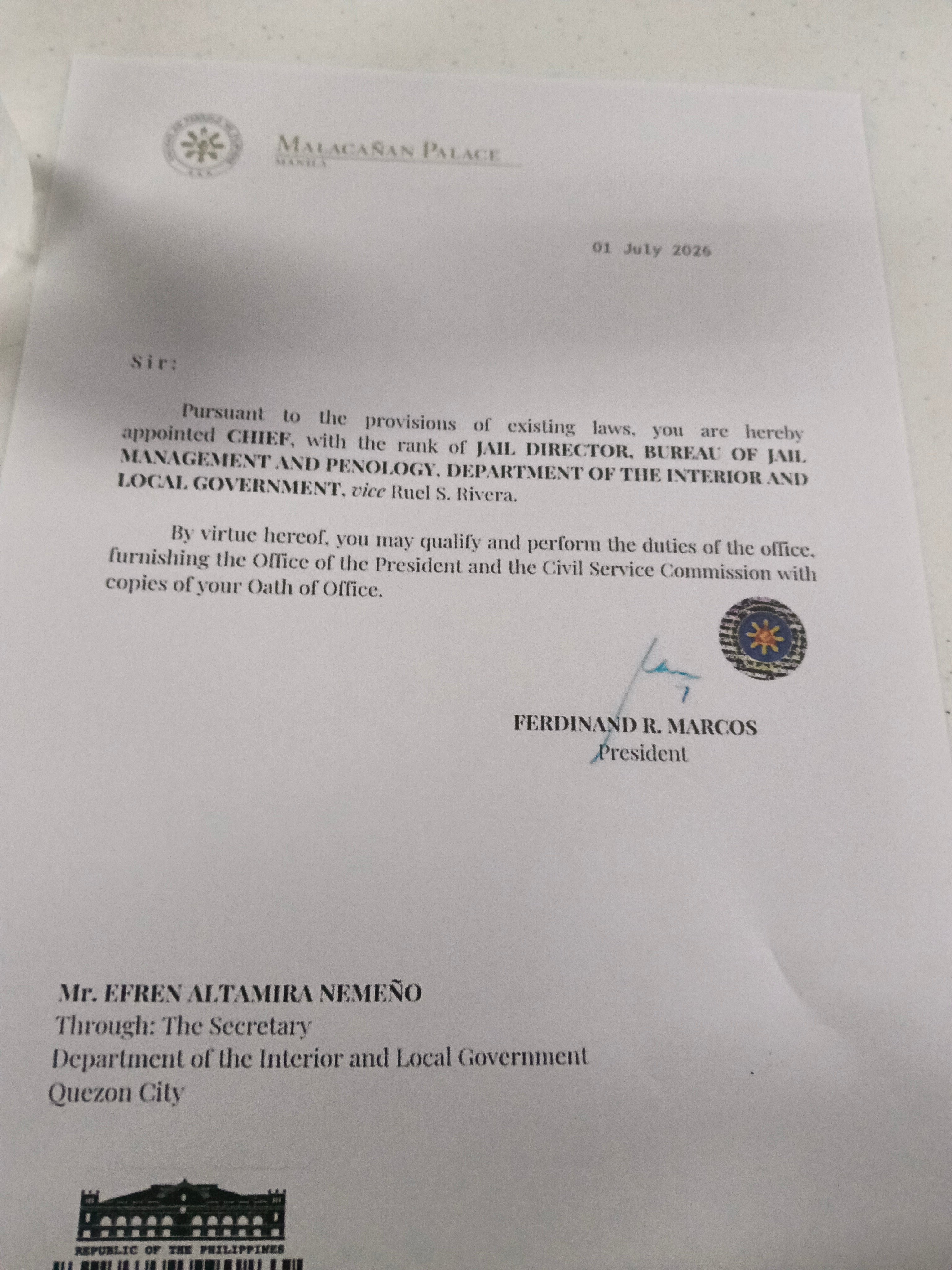BJMP gets new chief