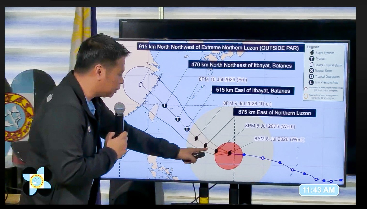 Super Typhoon Inday enters PAR, 12 Areas in Luzon under Signal No. 1