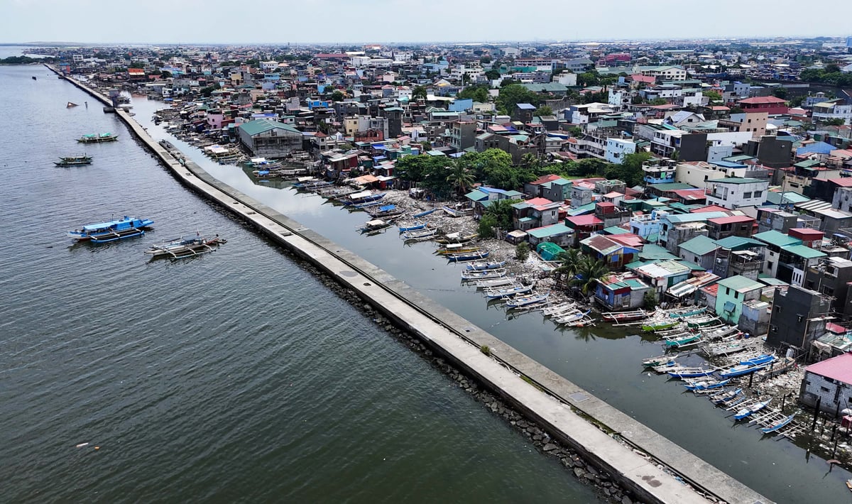 (July 08 2026) Small fishing boats seen dock along the shoreline of Manila Bay in Navotas City in anticipation of the onslaught of Super Typhoon "Inday" on Wednesday, July 8, 2026. According to PAGASA Super Typhoon Inday had entered the Philippine Area of Responsibility (PAR) on Wednesday morning, they warned to the public that the cyclone is not expected to make landfall, but it will continue to enhance the southwest monsoon (Habagat), bringing rains, strong winds, and rough seas over parts of the country. Photo/Analy Labor