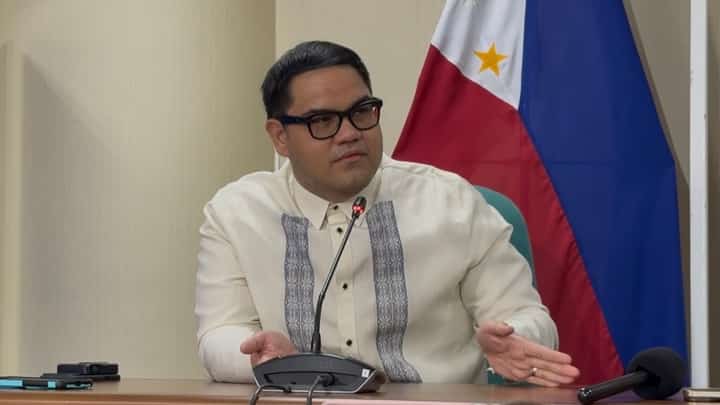 Deputy Speaker Paolo Ortega during a press conference at the Senate on Wednesday, 8 July.