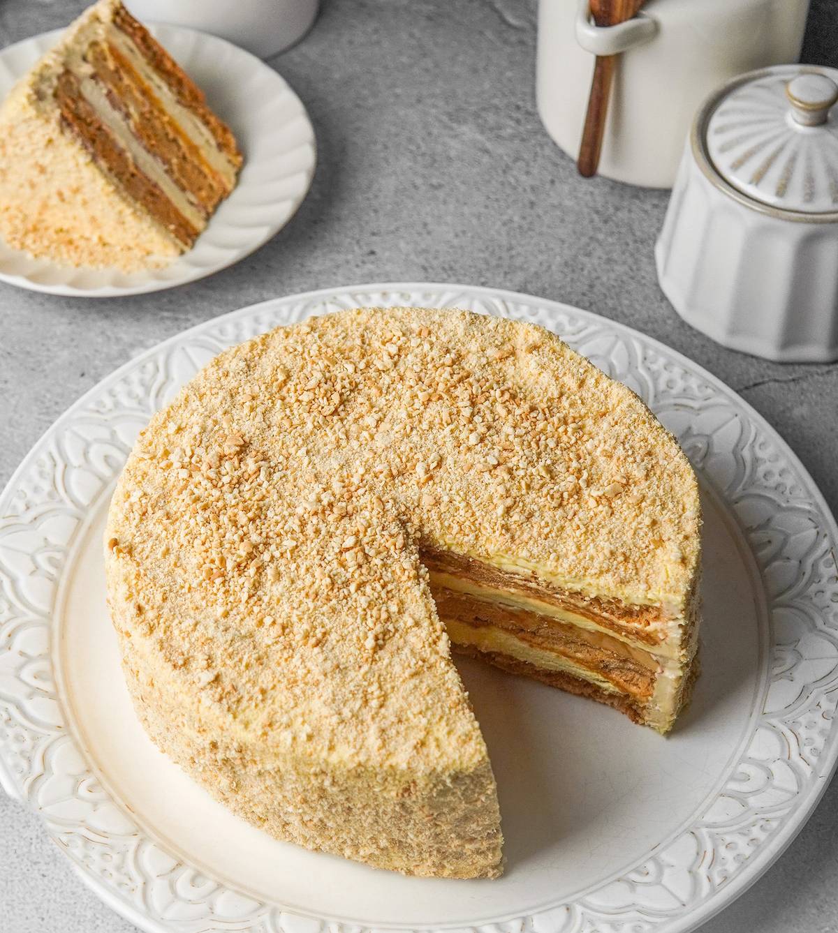 Butter Sans Rival and Coconut Silvanas (inset).