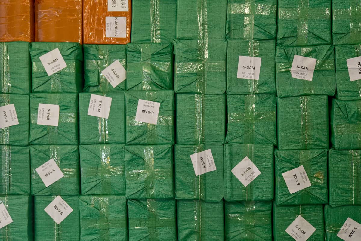 The Bureau of Customs, led by Commissioner Ariel Nepomuceno, seized nine container vans carrying an estimated P137 million worth of misdeclared vape-related products at the Manila International Container Port on 8 July. | 📸: Zedrich Xylak Madrid