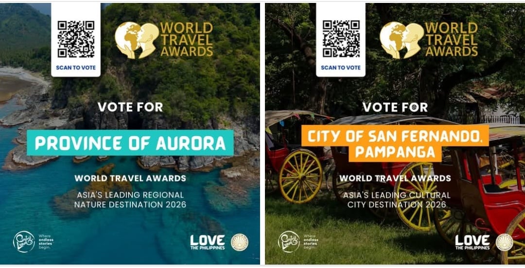 Central Luzon destinations nominated for World Travel Awards 2026