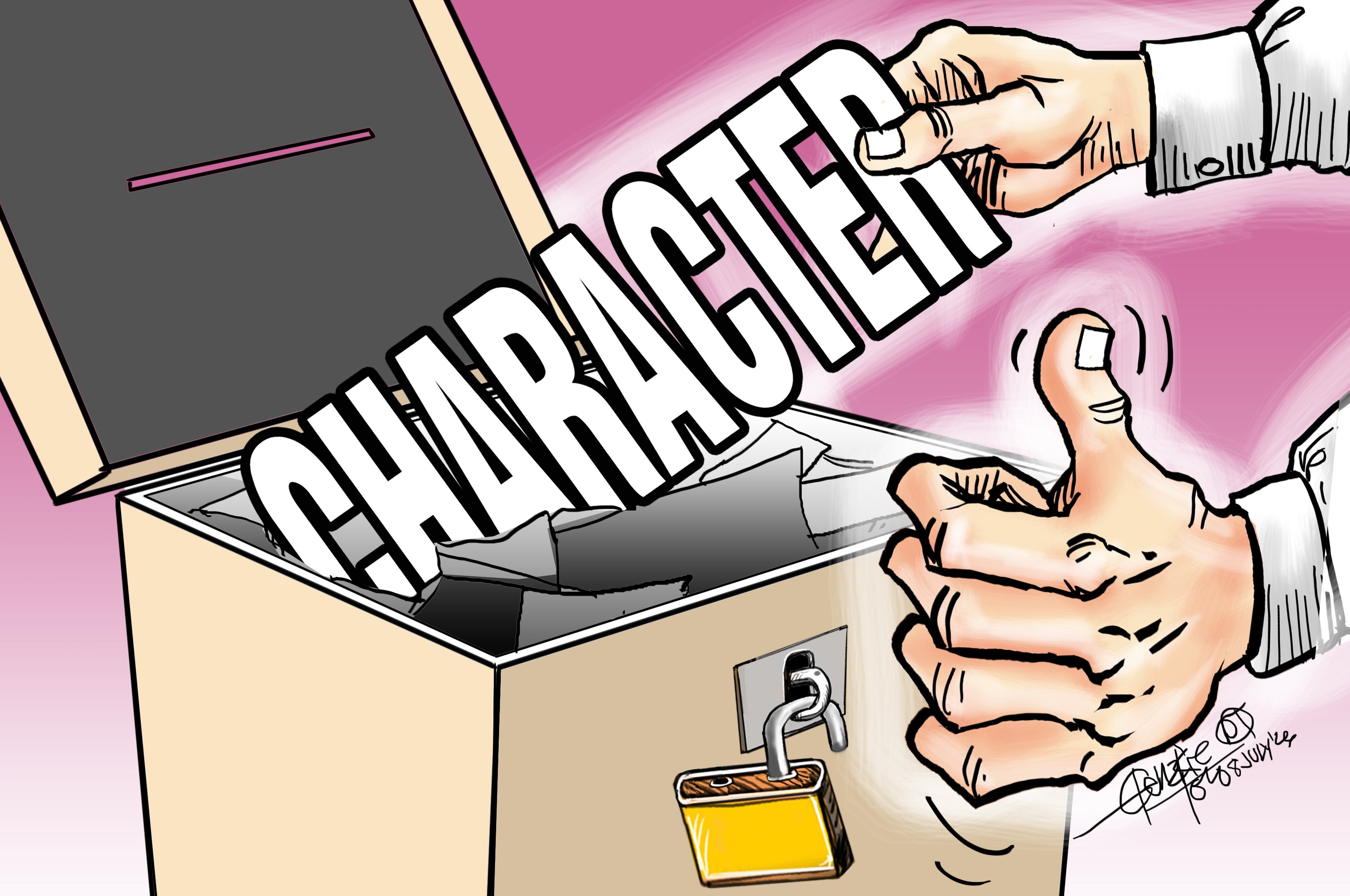 Character counts, in votes