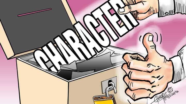 Character counts, in votes