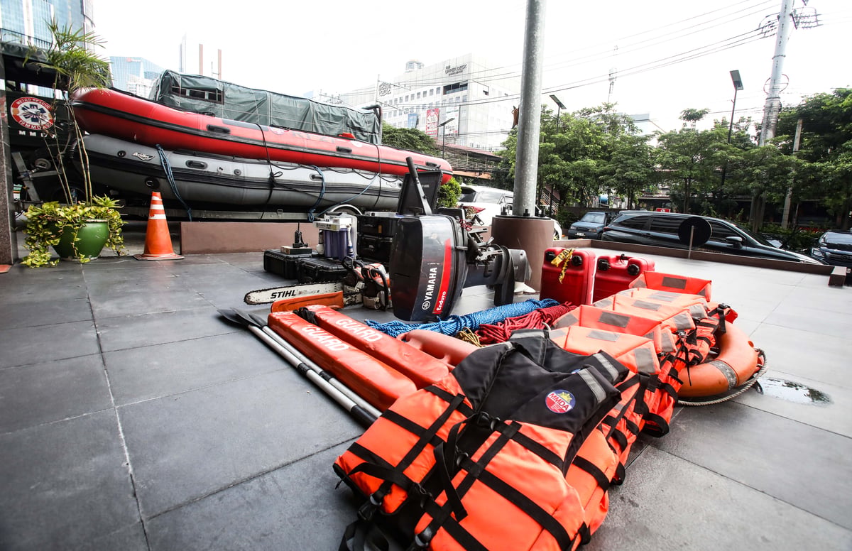 (July 08 2026) The disaster and search-and-rescue equipment seen outside the MMDA office as a preparation incase of emergency, ahead of the typhoon Inday expected impact, held at the MMDA head office in Pasig City July 8, 2026. Photo/Analy Labor