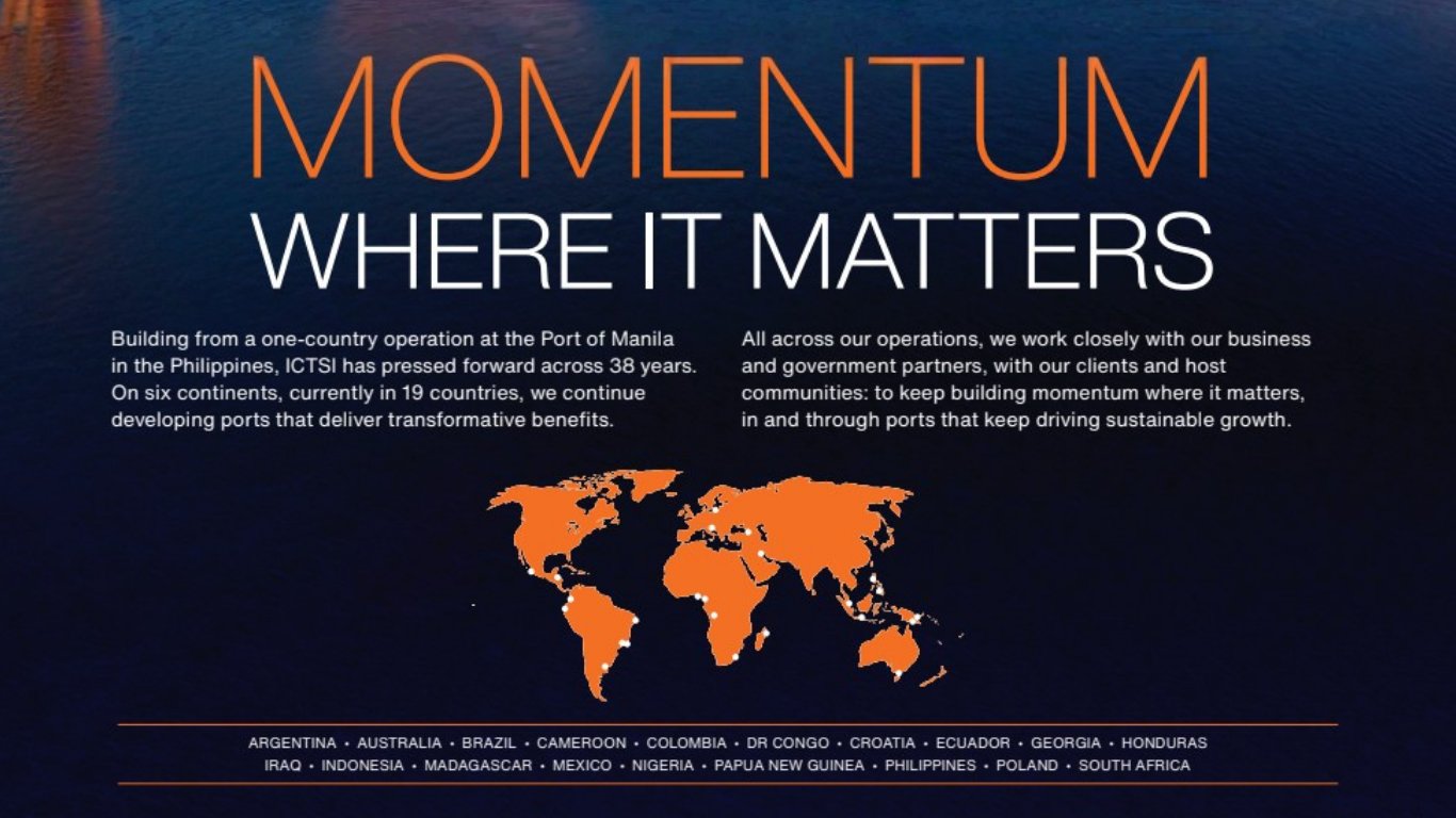 38 years of International Container Terminal Services, Inc. 