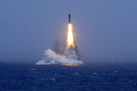 China fires missile from nuclear sub