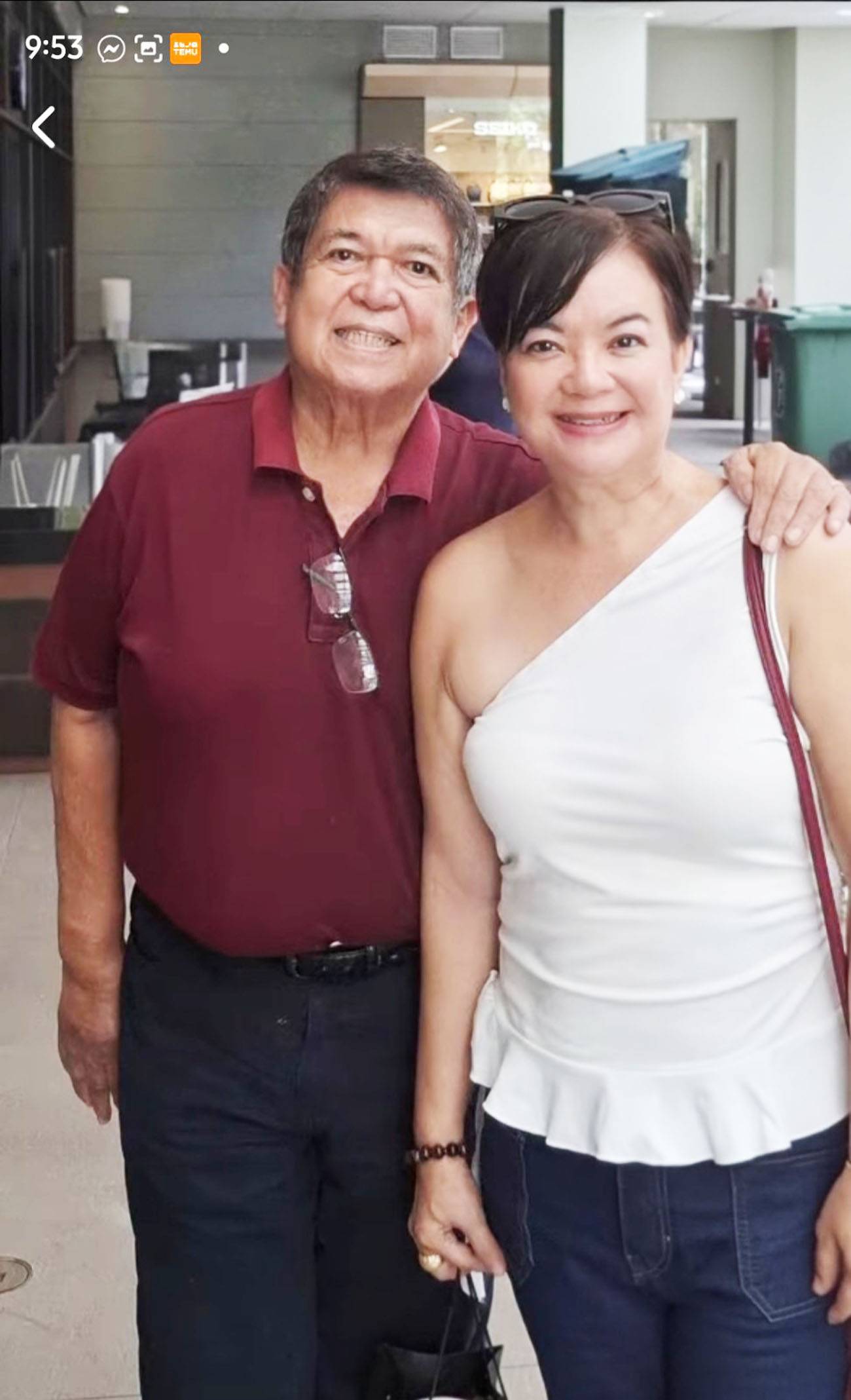 Toots Jimenez Jr. and wife Mini.