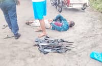 NINE firearms — seven shotguns and two semi-automatic shotguns — recovered by police following a shootout in General Santos City on Wednesday. Authorities said the weapons were seized from arrested suspect Mohammad Kidto, 35, of Barangay Labangal, who allegedly failed to present permits or licenses for the firearms.