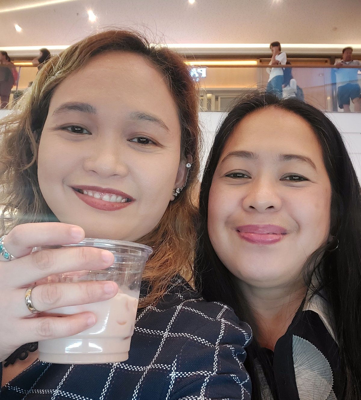 Destileria Limtuaco’s Alma San Buenaventura with the author sampling the brewery’s Intramuros Oat Milk, a popular cocktail in weddings.