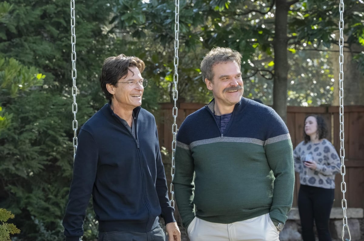 Jason Bateman and David Harbour in ‘DTF St. Louis.’
