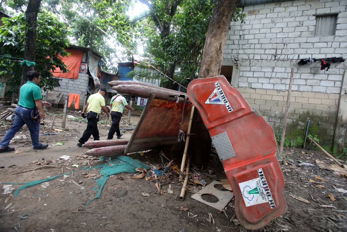 (July 10 2026) Local officials in Barangay Bagong Silangan inspect low-lying areas, the position of rescue boats and to monitor flood-prone communities on Friday July 10 2026, ahead of expected heavy rains brought by the Southwest Monsoon, enhanced by the effects of Typhoon Inday. Photo/Analy Labor