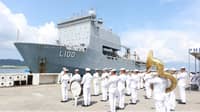 THE Royal Australian Navy ship HMAS Choules sits docked at Rivera Wharf in Subic, Zambales, during its five-day port visit to the Philippines from 6 to 10 July 2026.