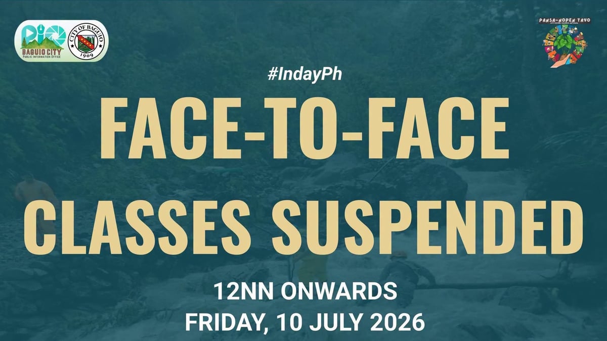Baguio suspends face-to-face classes as Typhoon Inday brings heavy rains