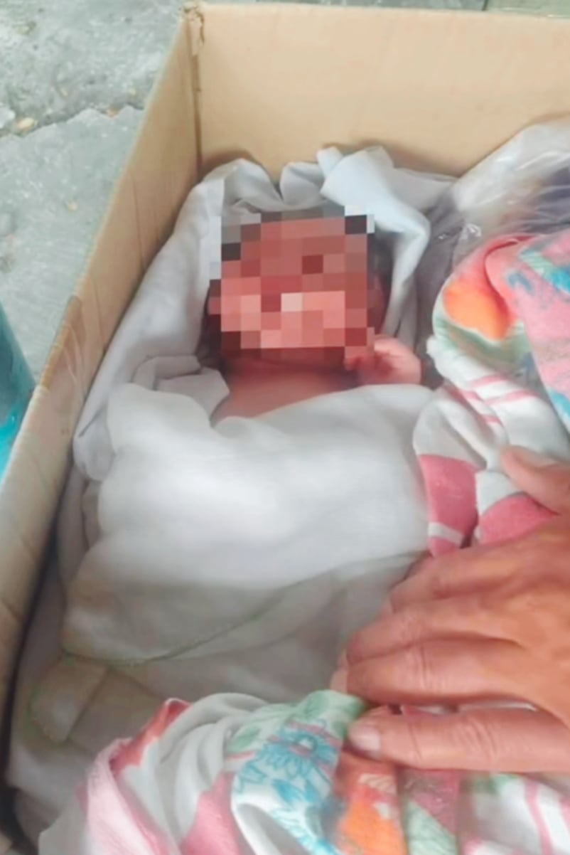 Newborn found abandoned in box in Pampanga