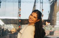 Beauty Queen turned TV host Joy Barcoma