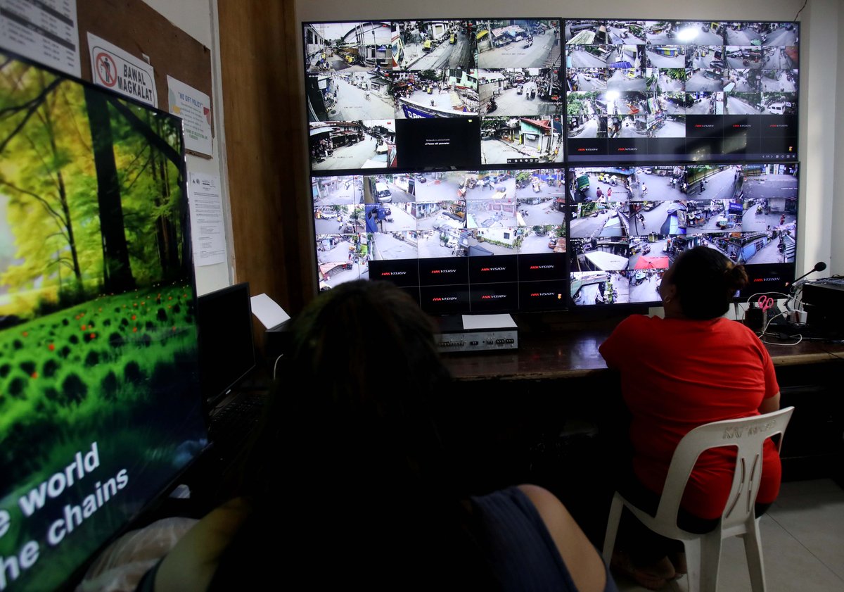 (July 10 2026) Bagong Silangan Barangay Chairman Wilfredo Cara, monitor through CCTV cameras the flood-prone communities in Barangay Silangan, Quezon City, on Friday, July 10, 2026, ahead of typhoon Inday impact, PAGASA said Inday  is bringing stormy weather, heavy rains, and strong winds to Extreme Northern Luzon while enhancing the southwest monsoon (habagat) across the rest of the country. Photo/Analy Labor