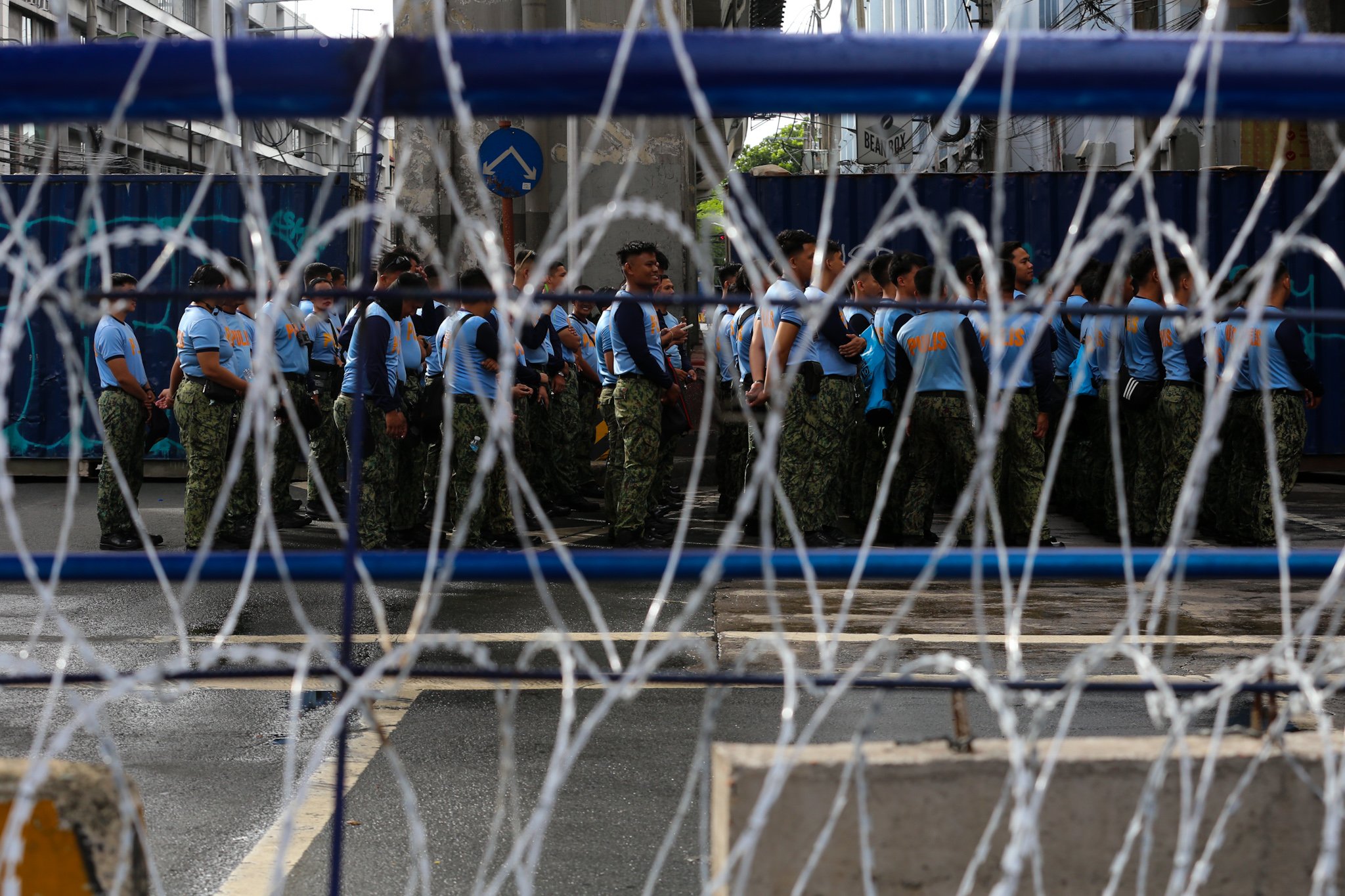 Road closed for anti-corruption rally