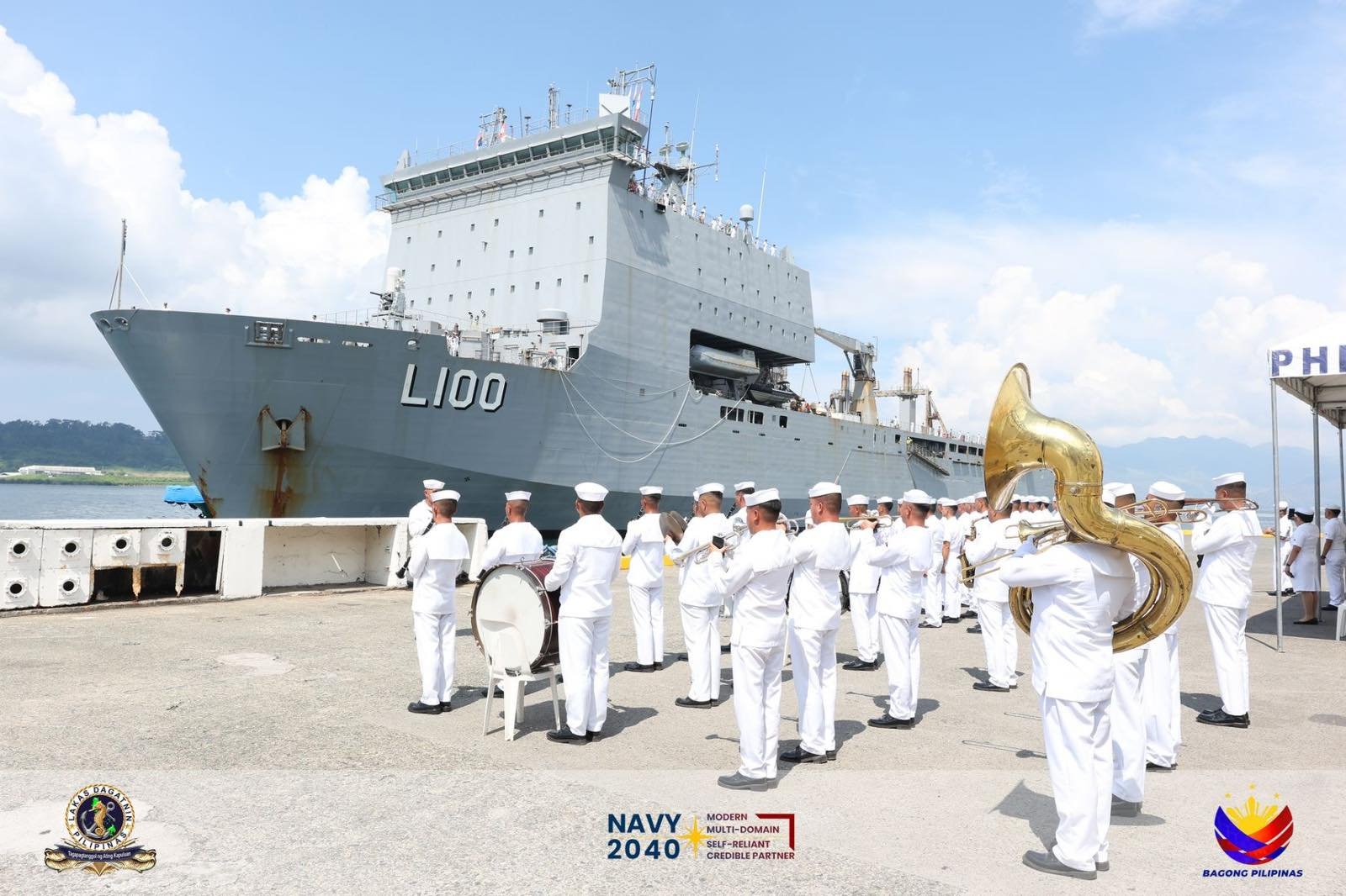 Royal Australian Navy ship docks at Subic Bay Freeport
