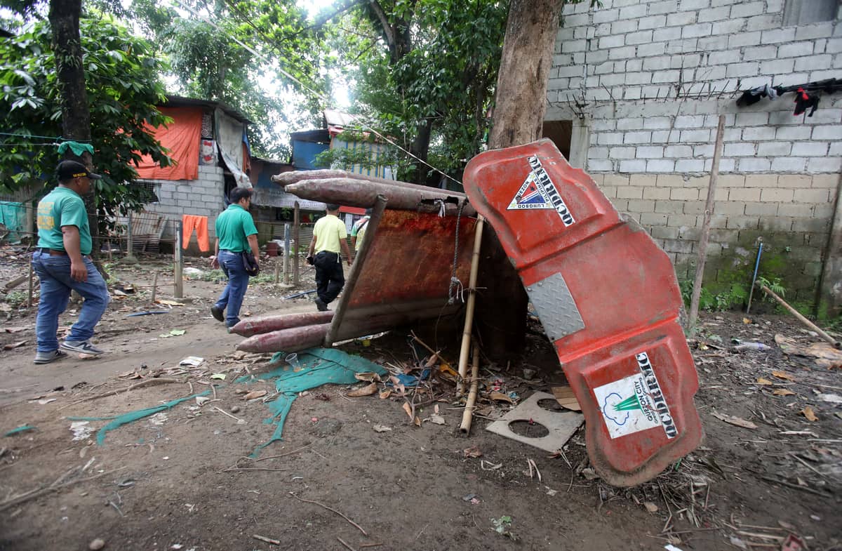 (July 10 2026) Local officials in Barangay Bagong Silangan inspect low-lying areas, the position of rescue boats and to monitor flood-prone communities on Friday July 10 2026, ahead of expected heavy rains brought by the Southwest Monsoon, enhanced by the effects of Typhoon Inday. Photo/Analy Labor
