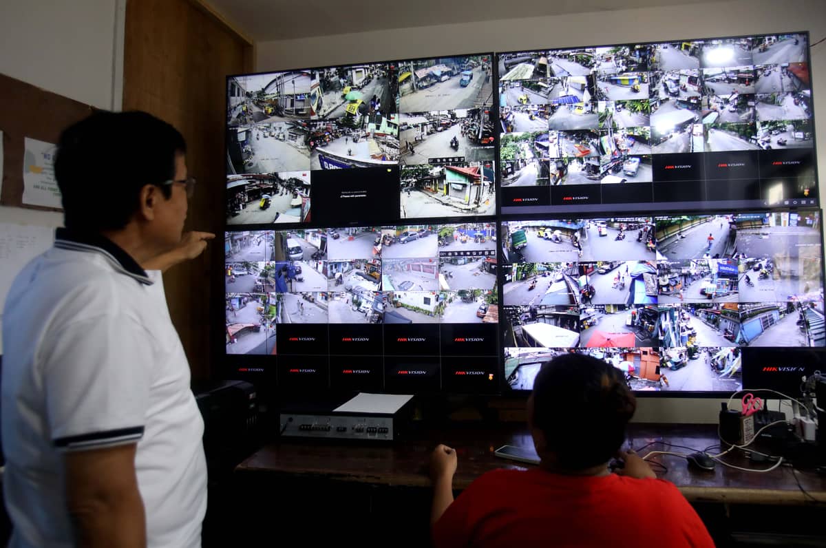 (July 10 2026) Bagong Silangan Barangay Chairman Wilfredo Cara, monitor through CCTV cameras the flood-prone communities in Barangay Silangan, Quezon City, on Friday, July 10, 2026, ahead of typhoon Inday impact, PAGASA said Inday  is bringing stormy weather, heavy rains, and strong winds to Extreme Northern Luzon while enhancing the southwest monsoon (habagat) across the rest of the country. Photo/Analy Labor