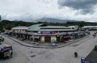 Summit of Mount Kanlaon was covered with heavy clouds on Thursday afternoon, July 9, 2026. A resident from Canlaon City, Negros Oriental captured the photo around 1 p.m. showing the Midtown Market in Barangay Mabigo and the Mount Kanlaon at the back. The volcano erupted on Thursday morning, drifting ashfall to Canlaon City and midwest of Cebu province.