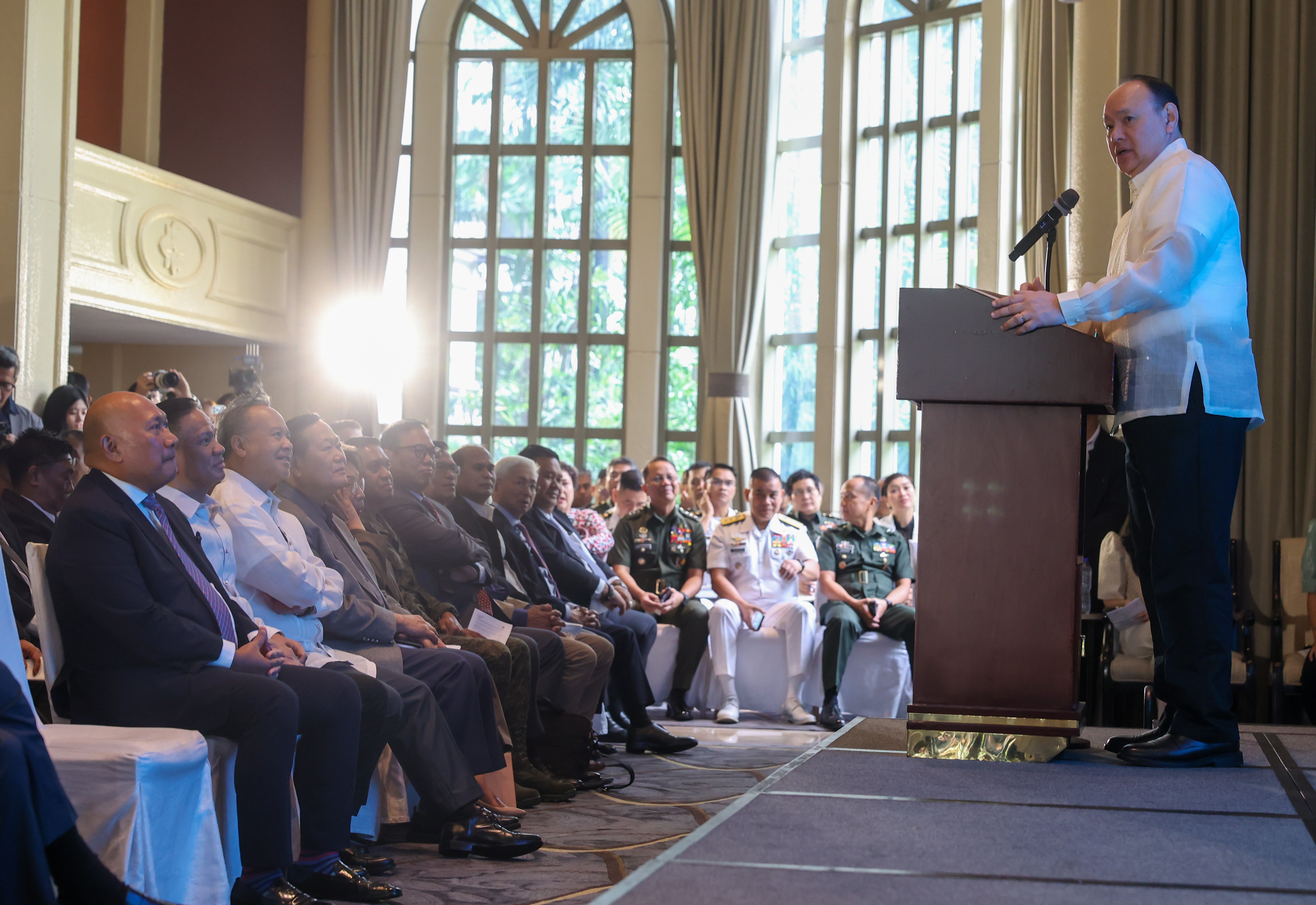 Defense, diplomatic leaders urge action on arbitral ruling