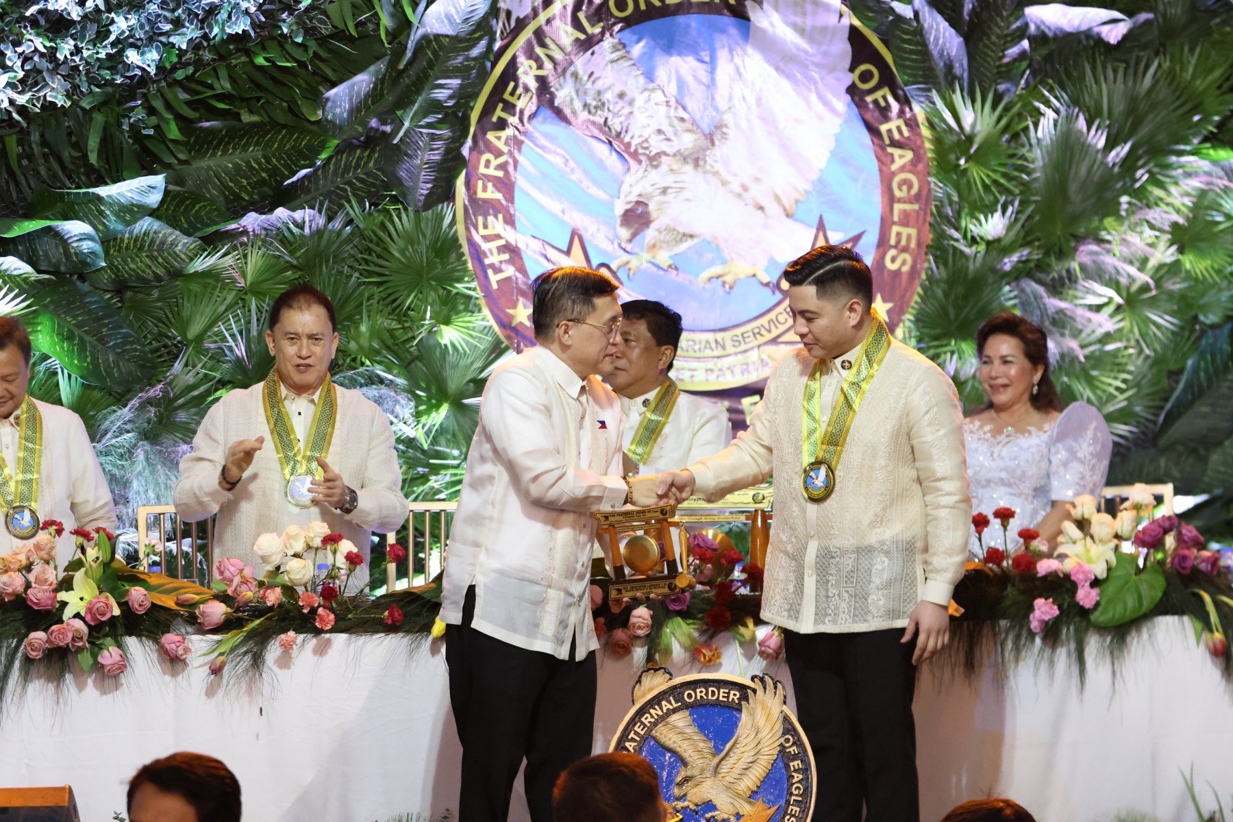 Senator Bong Go urges newly elected Philippine Eagles officers to lead with humility and service