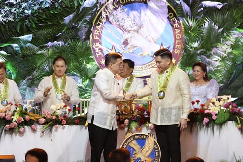 Senator Bong Go urges newly elected Philippine Eagles officers to lead with humility and service
