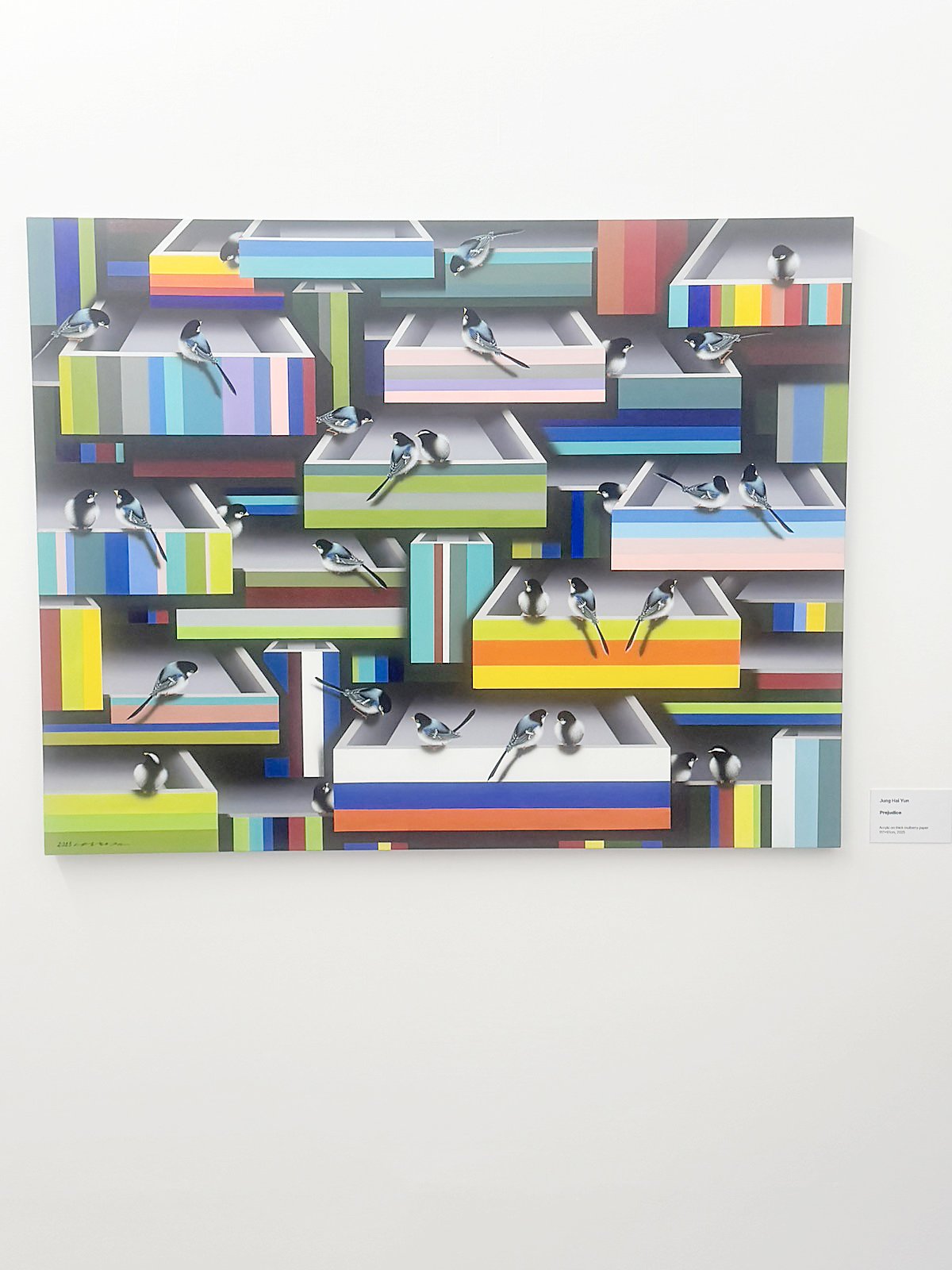 ‘Room of Prejudice (01)’ by Jung Haiyun, painted in 2025.