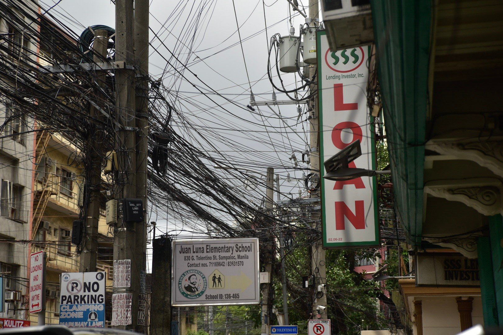 Scenes around España Blvd in Manila during Typhoon Inday's stay