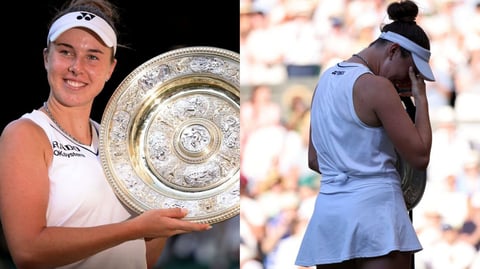 Noskova cries tears of joy after emotional Wimbledon final