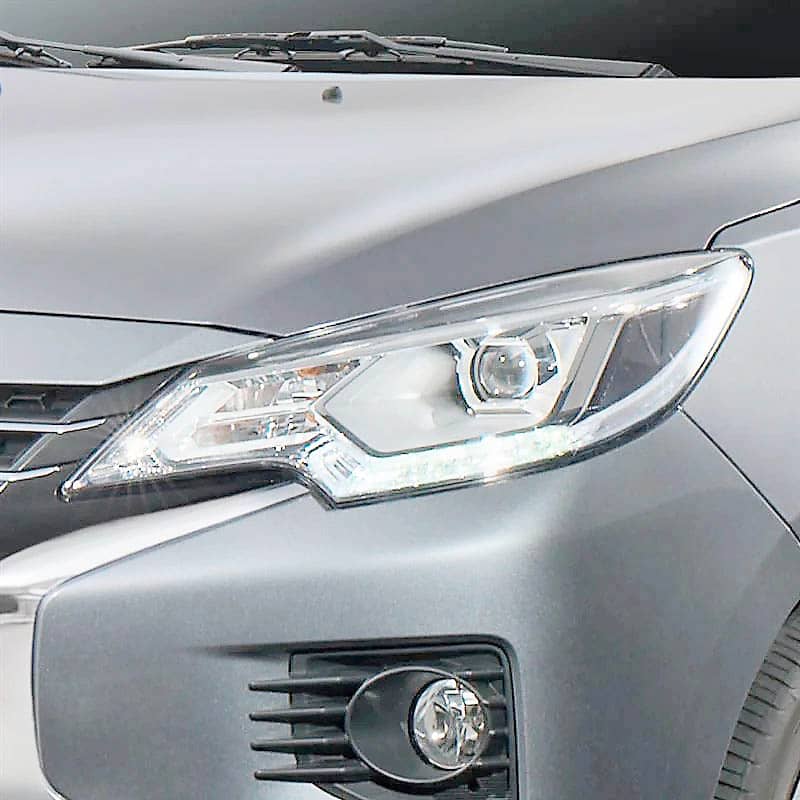 LIGHTING improves with LED projector headlamps on the Mirage G4 GLX CVT and GLS CVT variants.