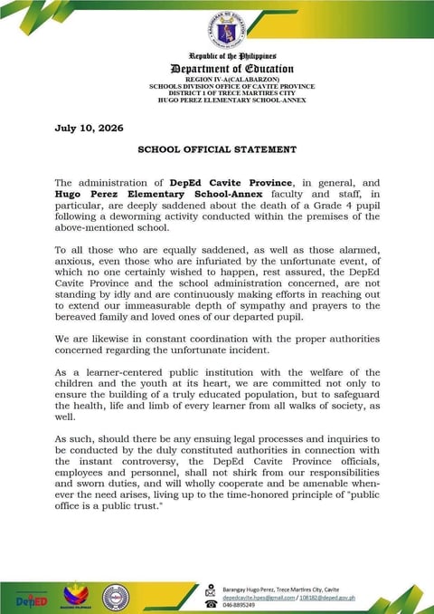 Grade 4 pupil dies of septic shock after school deworming — DepEd