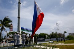 Gibo leads Pag-asa flag-raising for arbitral ruling anniversary