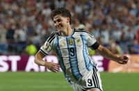 JULIAN Alvarez celebrates after leading Argentina to a 3-1 win over Switzerland in the quarterfinals of the FIFA World Cup on Sunday.