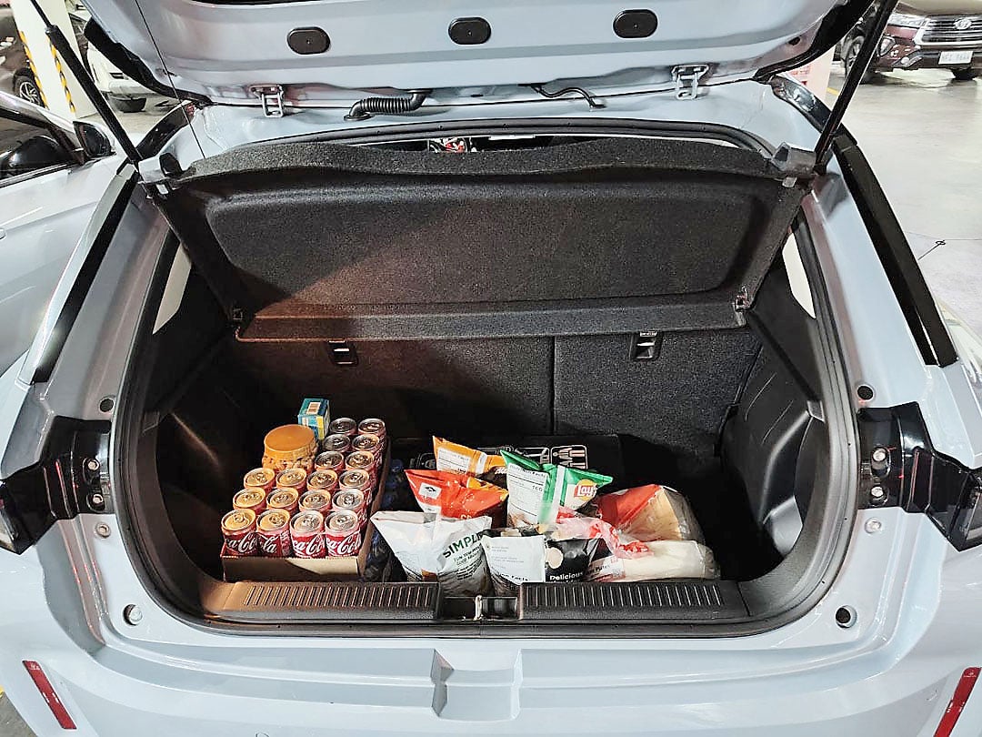 340-LITER cargo area easily carries groceries and other items for daily family use.