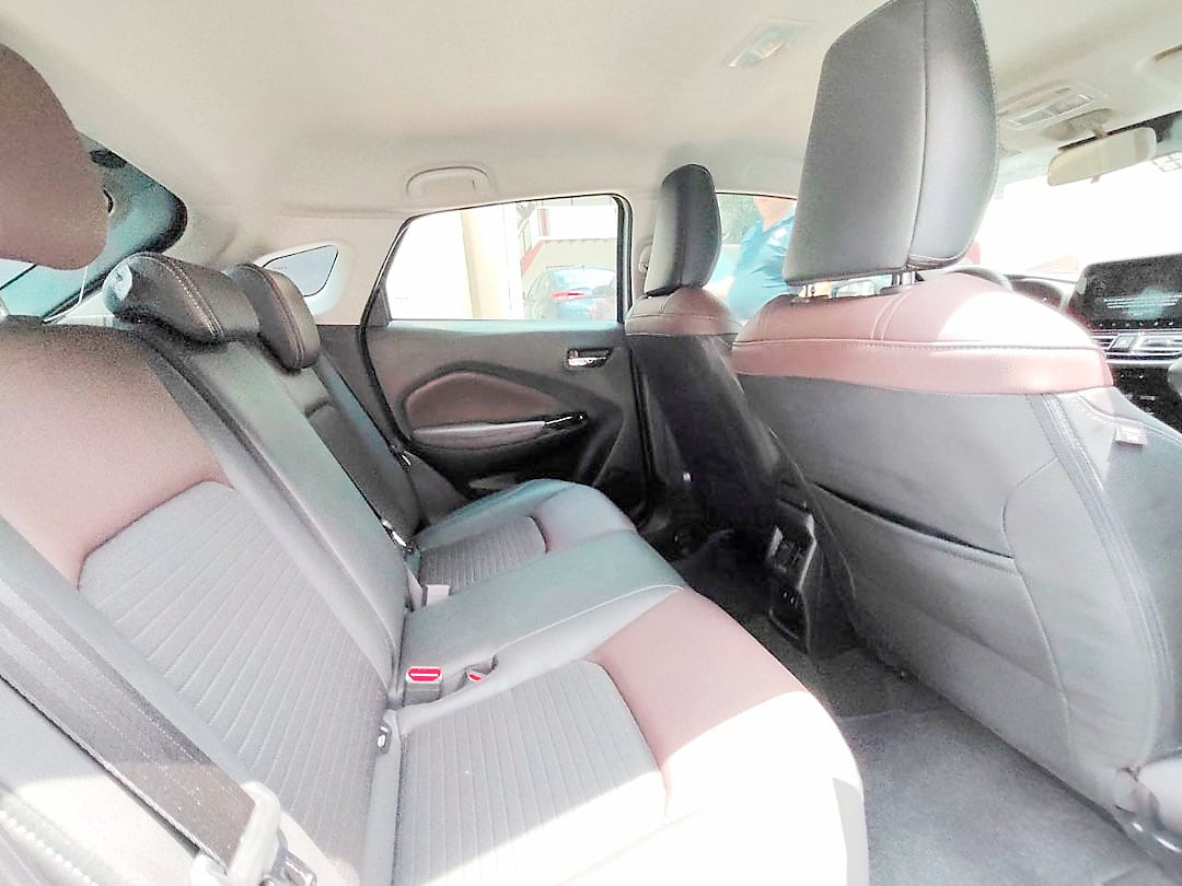REAR passengers get adequate headroom and legroom for school runs, errands and regular city trips.