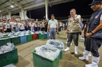 President Ferdinand Marcos Jr. and Agriculture Secretary Francisco Tiu Laurel Jr. inspected the ongoing rehabilitation of the Navotas Fish Port Complex on Saturday night. The President and Tiu Laurel Jr. also witnessed the unloading, hauling and trading of fish products at Market 1.