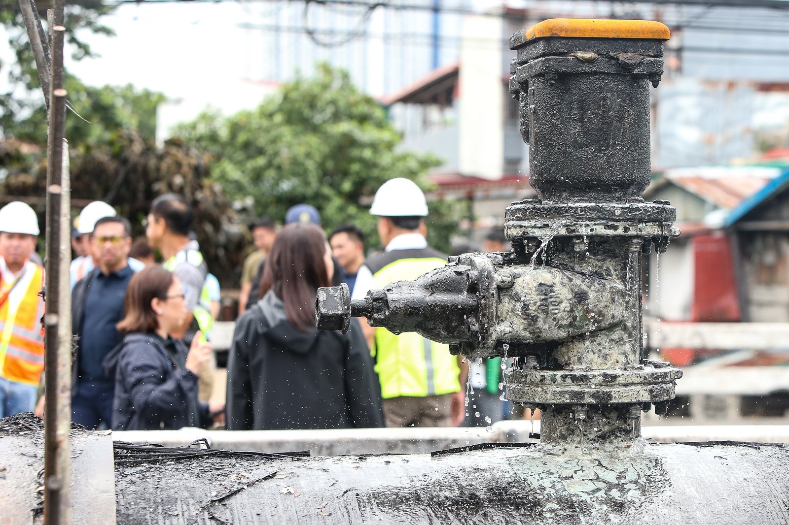 A fourth-alarm fire razed 46 houses beneath Culiat Bridge II along Congressional Avenue in Quezon City on Saturday night before it was declared out at 11:26 p.m. The Quezon City government said 38 families were affected, including residents of a nearby house. Authorities continue to assess the damage, with road closures in place as investigators examine the area, where damaged utility lines and a long crack on the bridge's asphalt surface were observed.