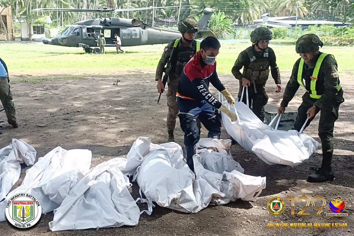 Philippine Army conducts retrieval operations in Malapatan