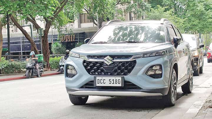 ITS Bold grille, slim lighting and raised ride height give the Fronx a distinctive look on Metro Manila streets.