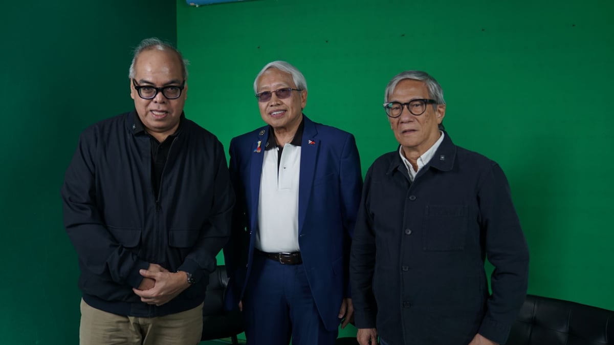 Different take Sociopolitical veteran Carlos ‘Kuya Charlie’  Serapio provides the religious and social dimensions of the milestone trial of Vice President Sara Duterte to Straight Talk hosts Chito Lozada (left) and Teddy Montelibano (right).