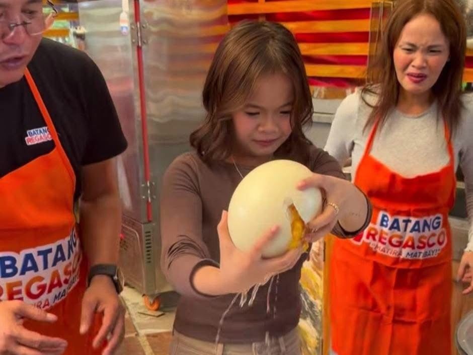 Ryzza Mae Dizon gets giant surprise with her first ostrich egg