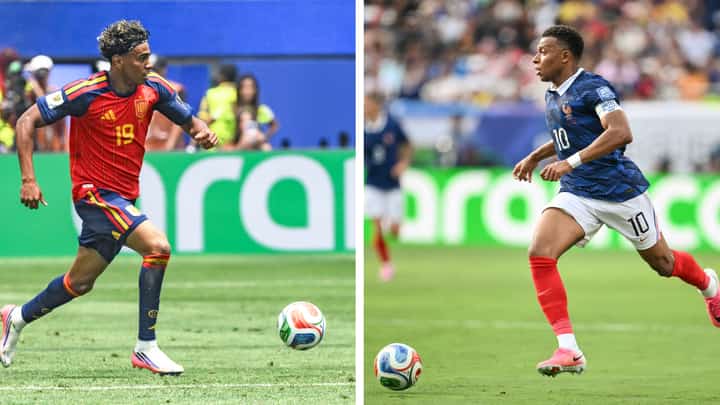 ALL eyes are on teen sensation Lamine Yamal (Left) and Spain as they battle France for a spot in the World Cup final. KYLIAN Mbappe (Right) wants to essay a fitting ending to French bid when they face Spain in the semifinal of the World Cup.