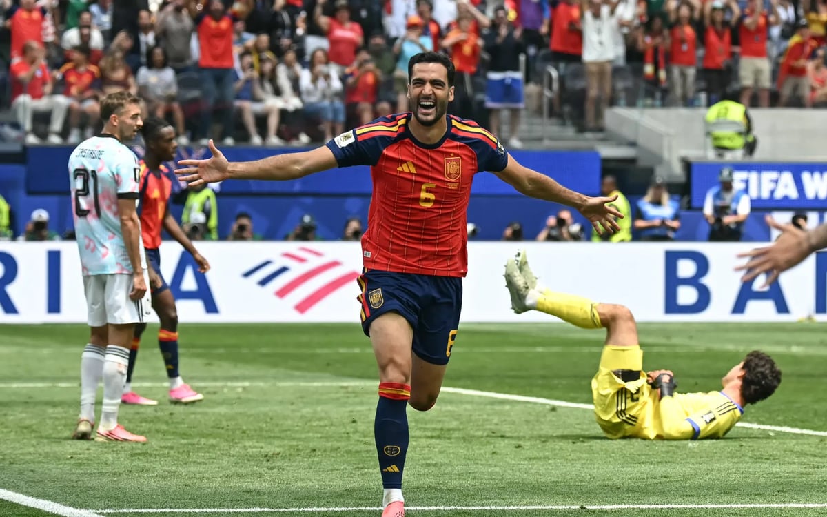 Merino strikes late as Spain books France semifinal