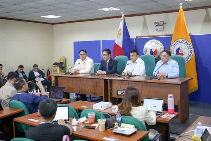 MAKING their case House prosecutors Paolo Ortega, Jay Tolosa and Zia Adiong face the media ahead of the resumption of Vice President Sara Duterte’s impeachment trial.